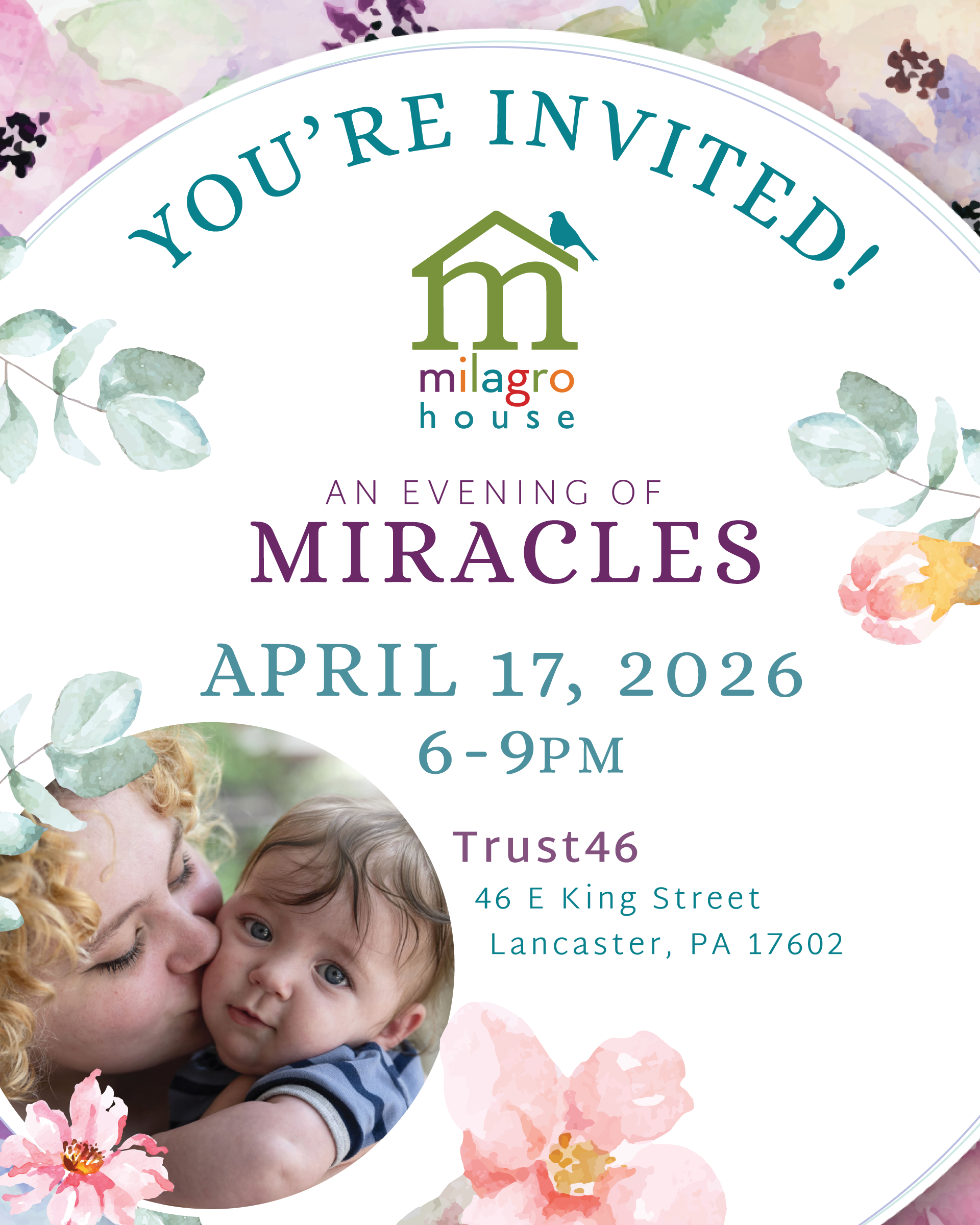 Milagro House Evening of Miracles Design by Rachel Lynn Heisey Design Graphic Designer