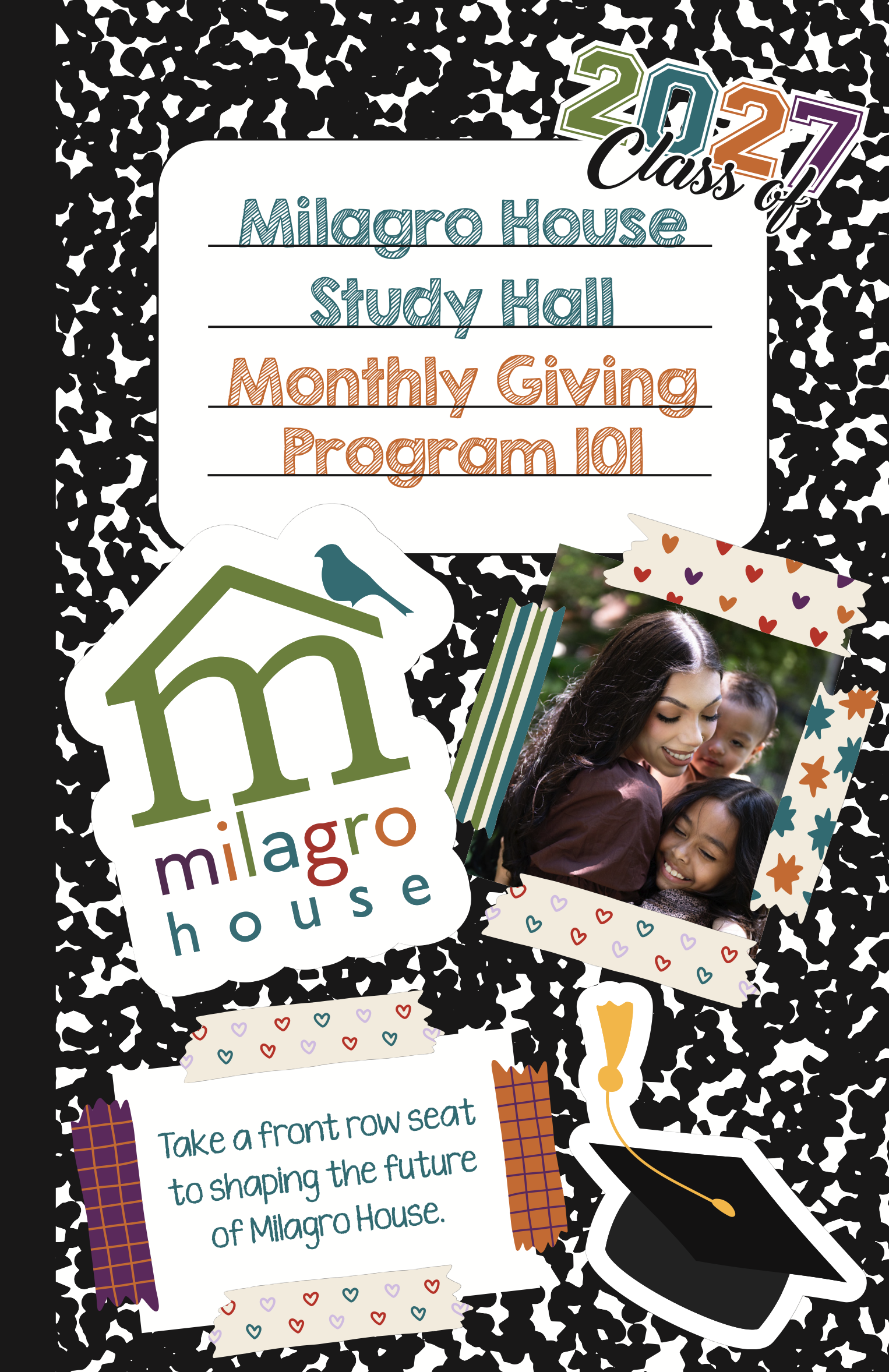 milagro House 2027 Monthy Giving Notebook